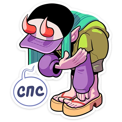 ☺️ Стикер «Чертовка Лу» для Telegram