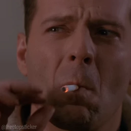 🚬 Стикер «Крепкий орешек» для Telegram