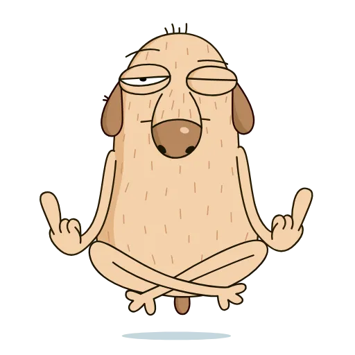 🧘 Стикер «Diggy Animated» для Telegram
