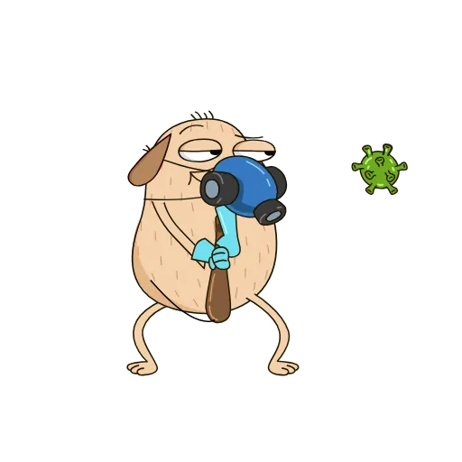 🦠 Стикер «Diggy Animated» для Telegram