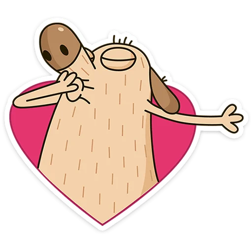 😘 Стикер «Пёс Дигги» для Telegram