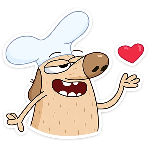 😘 Стикер «Пёс Дигги» для Telegram