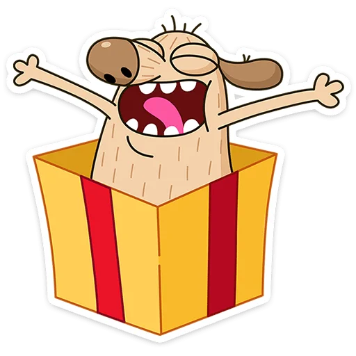 🎁 Стикер «Пёс Дигги» для Telegram