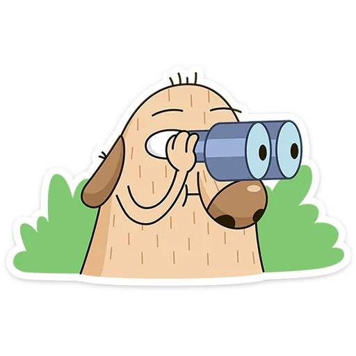 👀 Стикер «Пёс Дигги» для Telegram