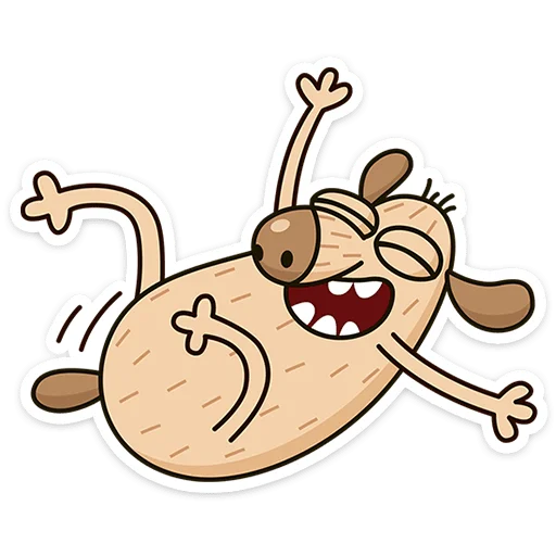 Стикерпак Пёс Дигги для Telegram — скачать