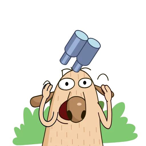 😱 Эмодзи «Пёс Дигги» для Telegram