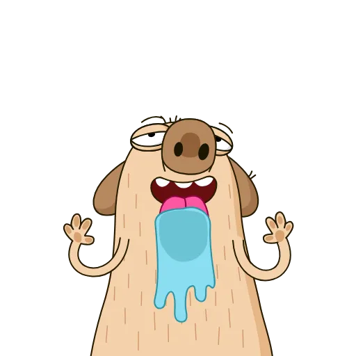 👅 Эмодзи «Пёс Дигги» для Telegram