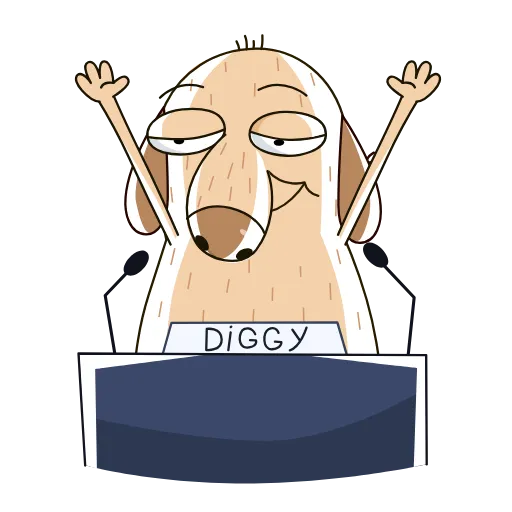 ⭐️ Стикер «Diggy animated All» для Telegram