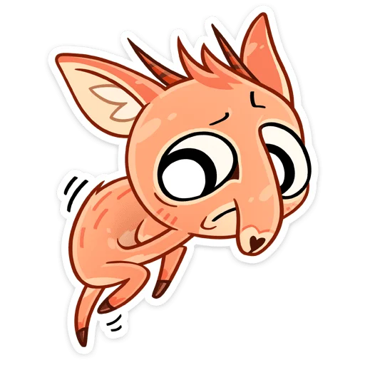 😟 Стикер «Дикдик» для Telegram
