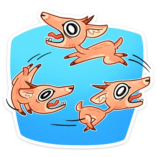 😨 Стикер «Дикдик» для Telegram