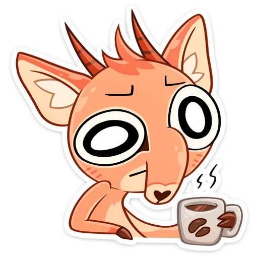 ☕ Стикер «Дикдик» для Telegram