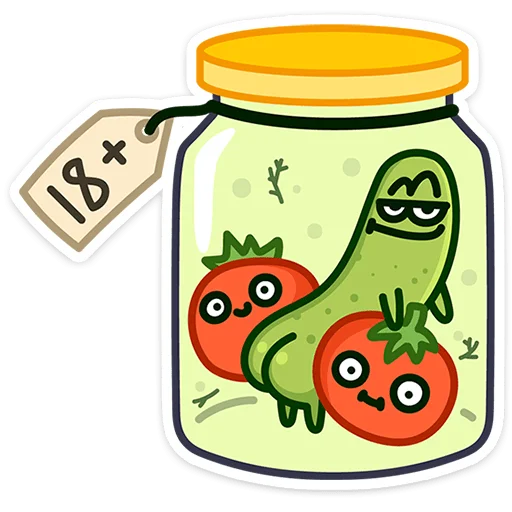 🥒 Стикер «Огурчик Димон» для Telegram