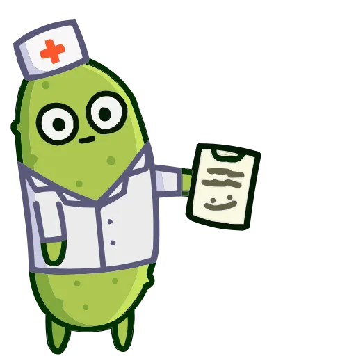 👨‍⚕️ Эмодзи «Огурчик Димон» для Telegram