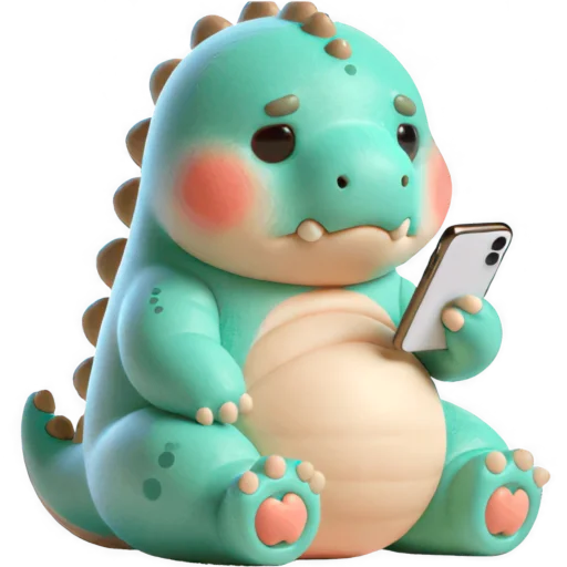 📱 Стикер «Милый Дино» для Telegram