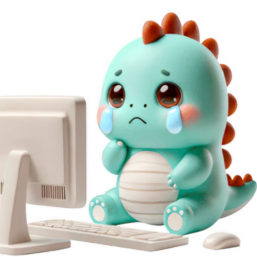 😭 Стикер «Милый Дино» для Telegram