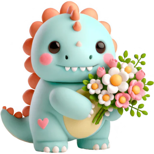 💐 Стикер «Милый Дино» для Telegram