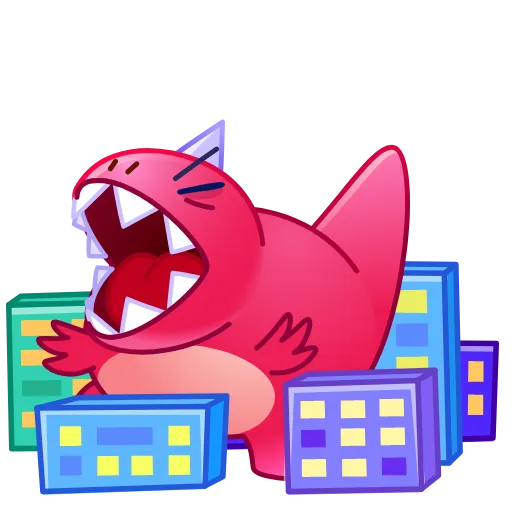 🤩 Эмодзи «Динозавр Пинки» для Telegram