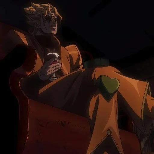 🕡 Стикер «Dio Brando Дио Брандо» для Telegram