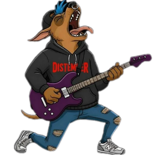 🎸 Стикер «Distemper Stickers» для Telegram