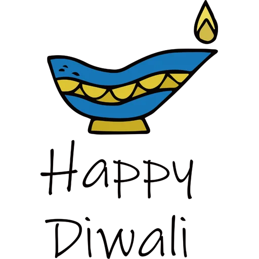 🪔 Стикер «Happy Diwali» для Telegram