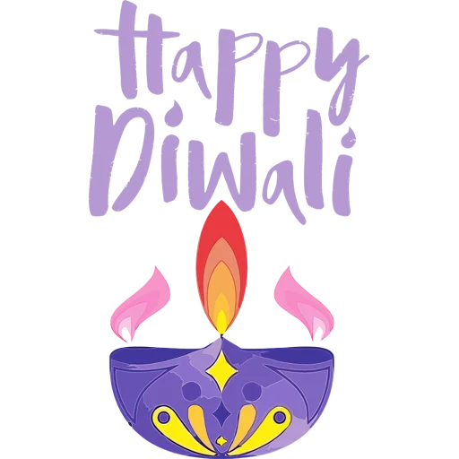 🪔 Стикер «Happy Diwali» для Telegram