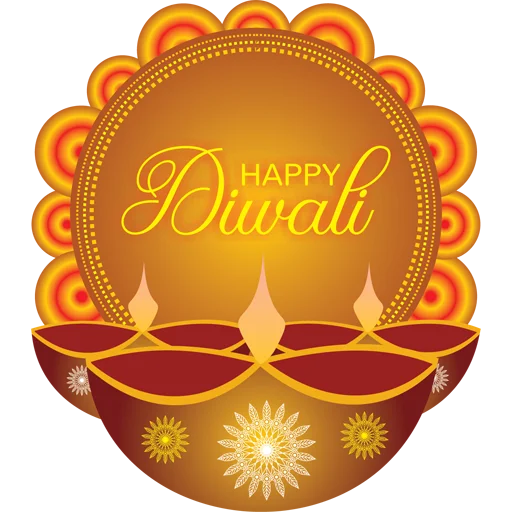 🪔 Стикер «Happy Diwali» для Telegram