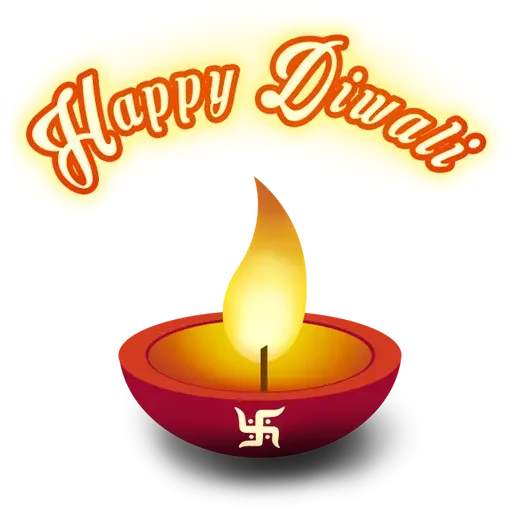 🪔 Стикер «Happy Diwali» для Telegram