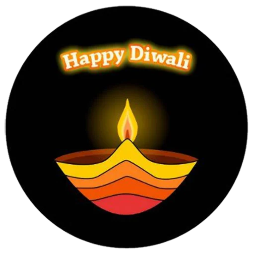 🪔 Стикер «Happy Diwali» для Telegram