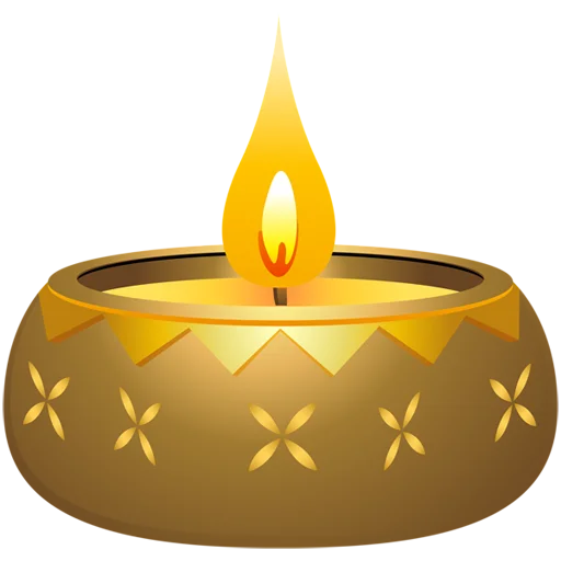 🪔 Стикер «Diya Candle» для Telegram