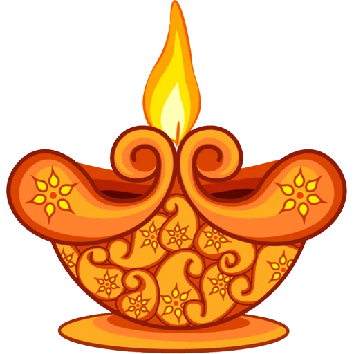 🪔 Стикер «Diya Candle» для Telegram