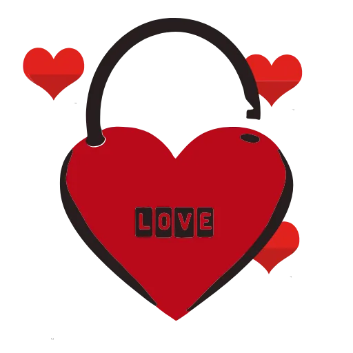 🔐 Стикер «LOVE-4» для Telegram