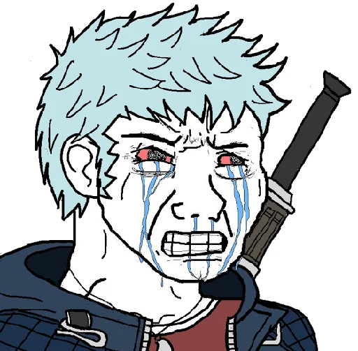 😭 Стикер «Devil May Cry - Spardaposting» для Telegram
