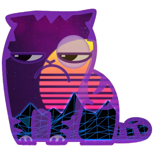☹️ Стикер «Wavecat Persik» для Telegram