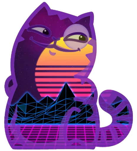 😏 Стикер «Wavecat Persik» для Telegram