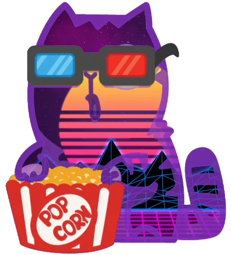 🧐 Стикер «Wavecat Persik» для Telegram