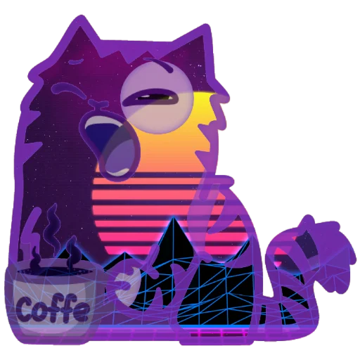 😙 Стикер «Wavecat Persik» для Telegram