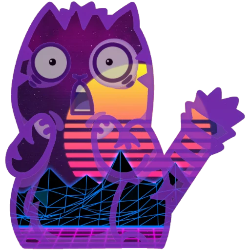 😣 Стикер «Wavecat Persik» для Telegram
