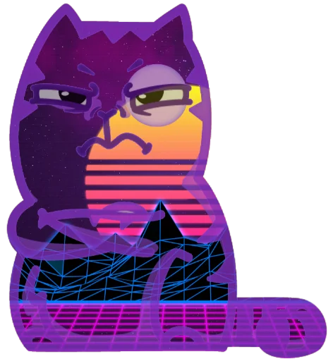 😠 Стикер «Wavecat Persik» для Telegram
