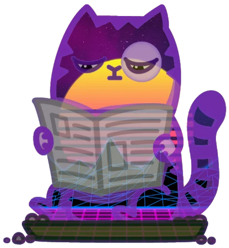 😗 Стикер «Wavecat Persik» для Telegram