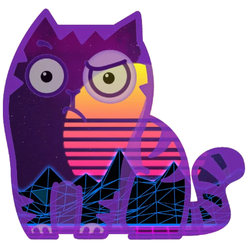 🤨 Стикер «Wavecat Persik» для Telegram