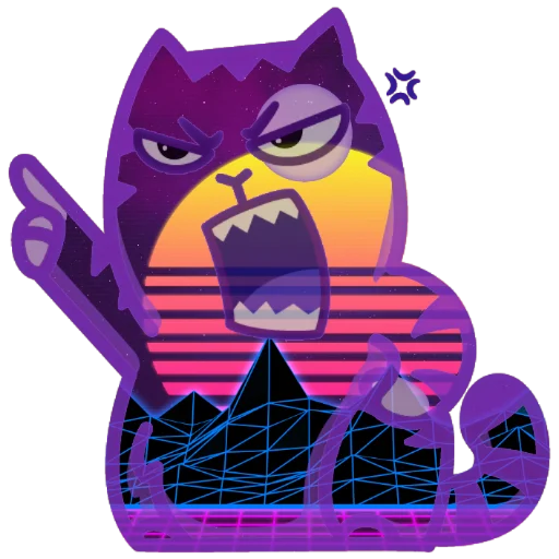 😡 Стикер «Wavecat Persik» для Telegram