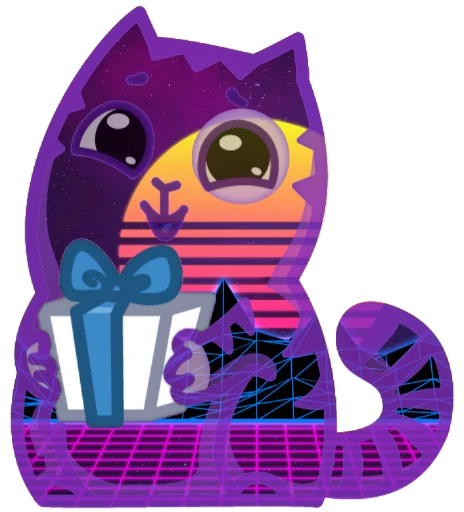 🎁 Стикер «Wavecat Persik» для Telegram