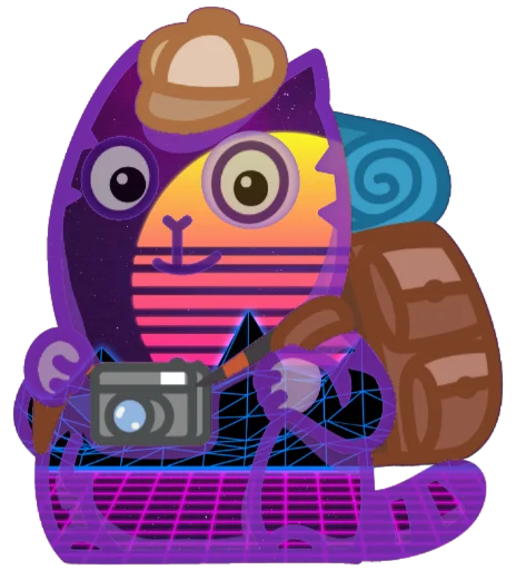 📷 Стикер «Wavecat Persik» для Telegram