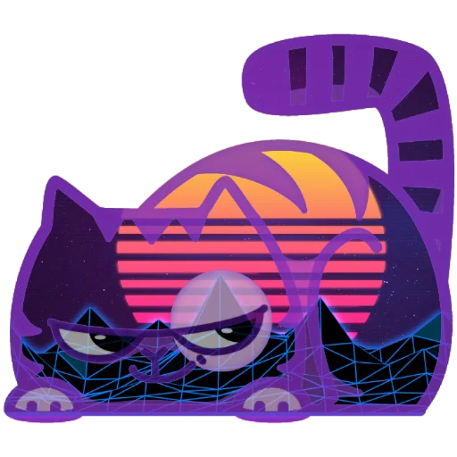 😏 Стикер «Wavecat Persik» для Telegram