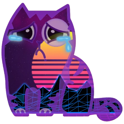 😢 Стикер «Wavecat Persik» для Telegram
