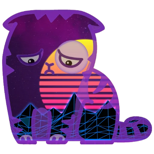 😔 Стикер «Wavecat Persik» для Telegram