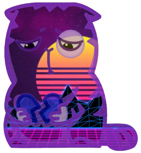 ☹️ Стикер «Wavecat Persik» для Telegram