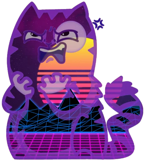 😤 Стикер «Wavecat Persik» для Telegram