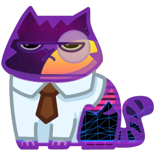 😑 Стикер «Wavecat Persik» для Telegram
