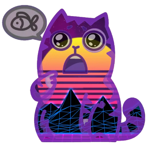 🥺 Стикер «Wavecat Persik» для Telegram